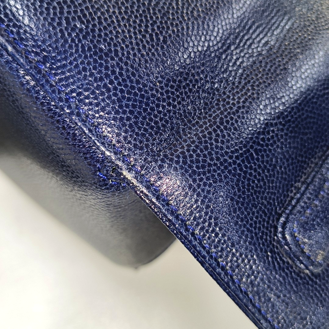 GIVENCHY Box Bag Dark Blue Leather Handbag Golden hardware-(SKU)-12936478