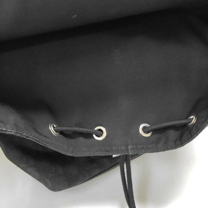 DIOR Motion Black Canvas Monogram Jacquard Backpack Silver Hardware-(SKU)-969019512