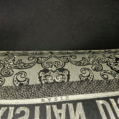 DIOR Book Tote Medium Black Canvas Embroidered Handbag-(SKU)-970100045