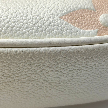 LOUIS VUITTON MOON Mini White Cowhide Monogram Single Shoulder Bag Tote with Gold Hardware-(SKU)-968691091