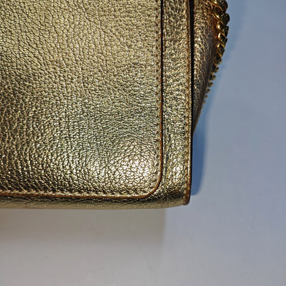 Chloé Elle Golden Leather Shoulder Bag, Crossbody Bag Golden hardware Removable shoulder strap-(SKU)-936942070