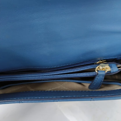 MICHAEL KORS Sloan Small size Blue Cowhide Quilted Crossbody Bag Single Shoulder Bag Golden hardware-(SKU)-12438263