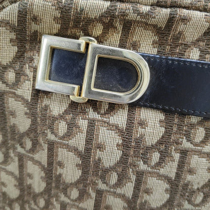 DIOR Camera Bag Khaki Canvas Monogram Single Shoulder Bag Crossbody Bag Golden hardware Vintage model-(SKU)-13444186