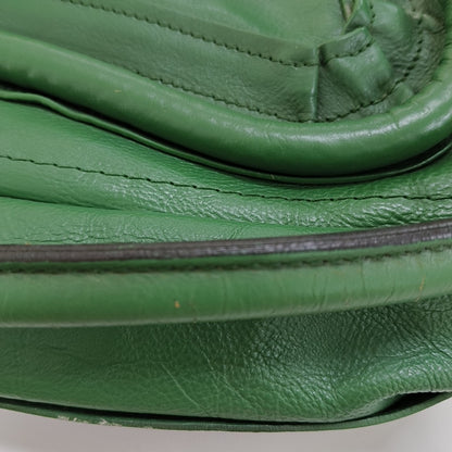 Chloé Paraty Medium size Green Leather Single Shoulder Bag Golden hardware Removable shoulder strap-(SKU)-14336695