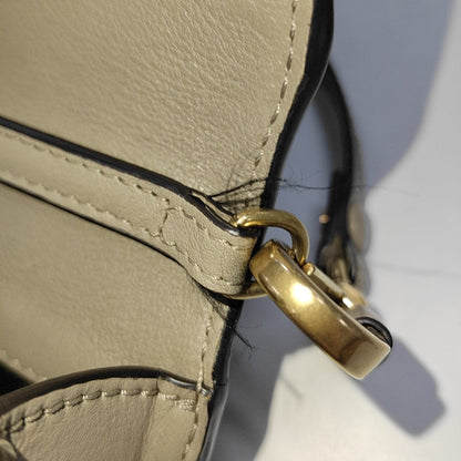 Chloé Nile Gray cowhide crossbody shoulder bag handbag Golden hardware Removable shoulder strap-(SKU)-928919130