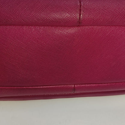 COACH Hot Pink Leather Shoulder, Handbag, and Crossbody Bag Golden hardware-(SKU)-930591818