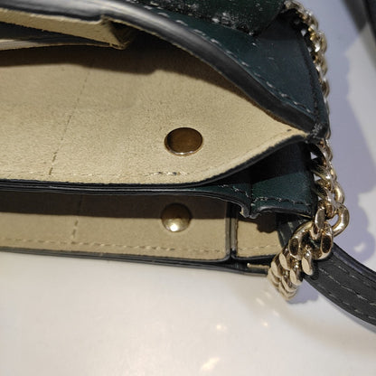 Chloé Faye Small size Blue Patchwork Material Crossbody Shoulder Bag Golden Silver Hardware-(SKU)-931840863