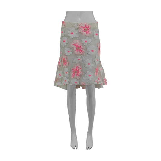 Chloé XScode Summer White Cotton Ladies Skirt-(SKU)-935748345