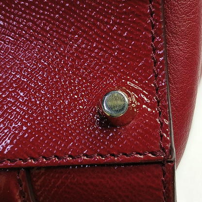 BURBERRY Dinton Red Cowhide Single Shoulder Bag Handbag Crossbody Bag Golden hardware Removable shoulder strap-(SKU)-943696805