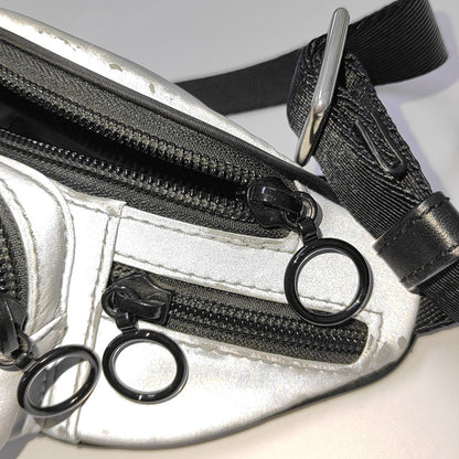 Alexander Wang Attica 浅灰色尼龙腰包腰包/胸包 Black hardware-(SKU)-940440192