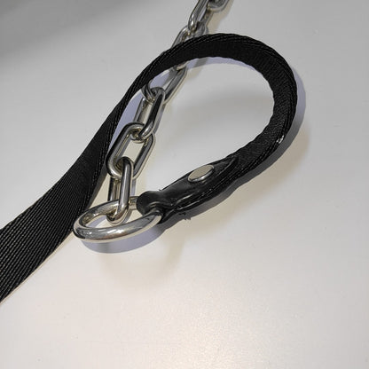 Alexander Wang Attica 浅灰色尼龙腰包腰包/胸包 Black hardware-(SKU)-940440192