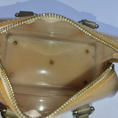 FURLA Candy mini Beige Special Material Crossbody Handbag Single Shoulder Bag Golden hardware Removable shoulder strap-(SKU)-940910047