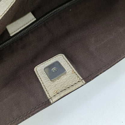 GUCCI Tote bag Brown Canvas Crocodile Patterned Tote Shoulder Crossbody Bag Silver Hardware-(SKU)-941415646