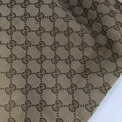 GUCCI Tote bag Brown Canvas Crocodile Patterned Tote Shoulder Crossbody Bag Silver Hardware-(SKU)-941415646