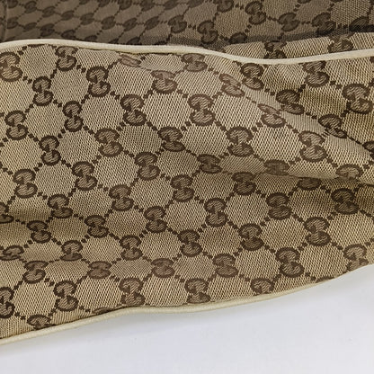 GUCCI Tote bag Brown Canvas Crocodile Patterned Tote Shoulder Crossbody Bag Silver Hardware-(SKU)-941415646