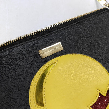 STELLA McCARTNEY Black Leather Quilted Patchwork Handbag Golden hardware-(SKU)-942554533