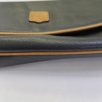 CELINE MACADAM CLUTCHES Black Cowhide Clutch Golden hardware-(SKU)-943509063