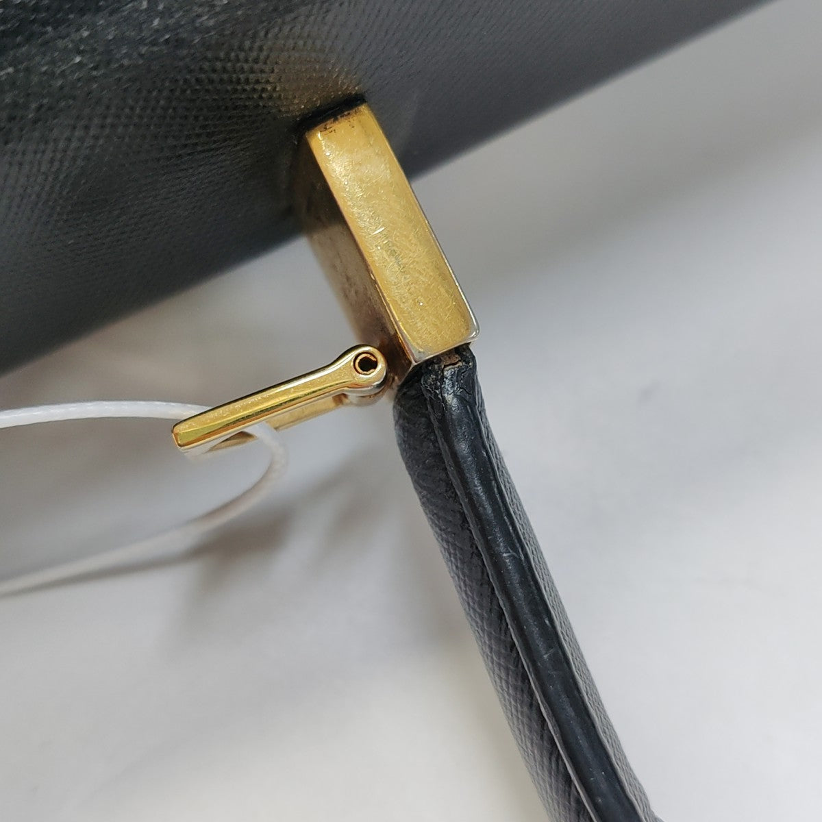 FERRAGAMO Kelly Black leather handbag Golden hardware-(SKU)-943448545