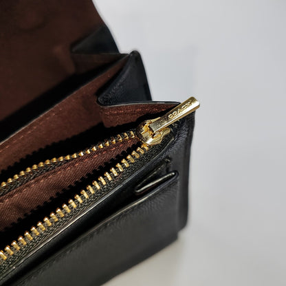 COACH KLARE Black Leather Crossbody Bag Single Shoulder Bag Golden hardware-(SKU)-944003825