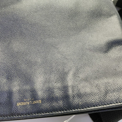 YSL Dark blue cowhide shoulder bag-(SKU)-943923815
