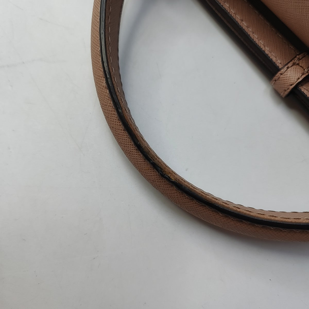 MICHAEL KORS Small size Light Pink Leather Embossed Single Shoulder Bag Crossbody Hobo Golden hardware Removable shoulder strap-(SKU)-943222180