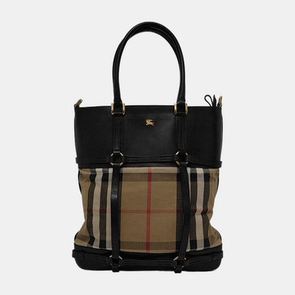BURBERRY Tote bag Khaki Canvas Tote Bag Golden hardware-(SKU)-945320394