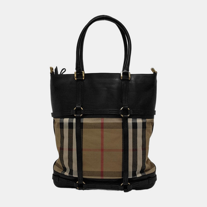 BURBERRY Tote bag Khaki Canvas Tote Bag Golden hardware-(SKU)-945320394