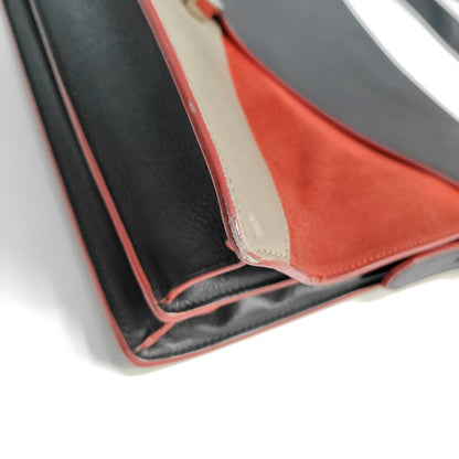 CELINE DIAMOND Multicolor Cowhide Leather Shoulder Bag Silver Hardware Removable shoulder strap-(SKU)-945892879