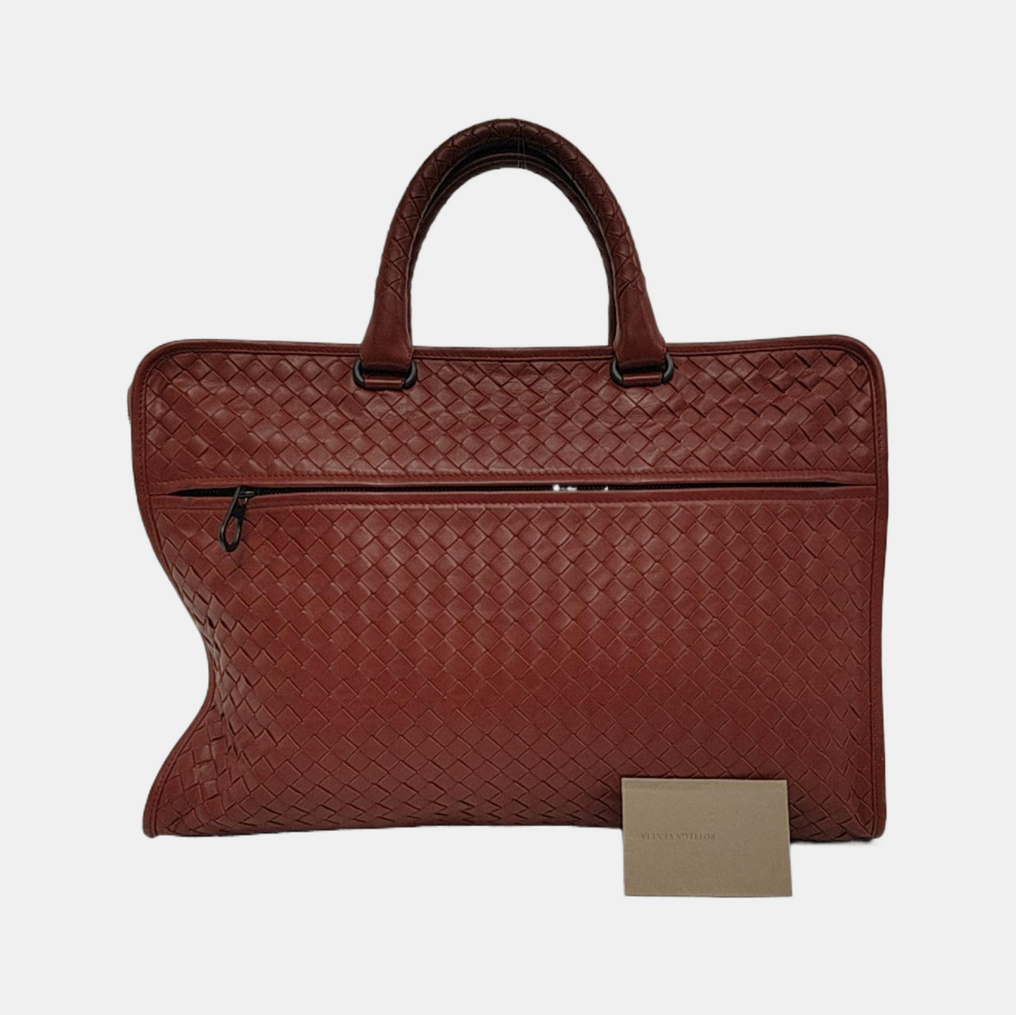 BOTTEGA VENETA Red Cowhide Tote Bag Black hardware-(SKU)-946395662