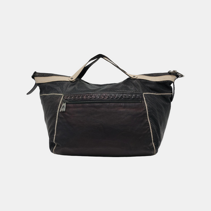 BOTTEGA VENETA Tote bag Black Cowhide Woven Single Shoulder Bag Handbag Crossbody Black hardware Removable shoulder strap-(SKU)-946397123