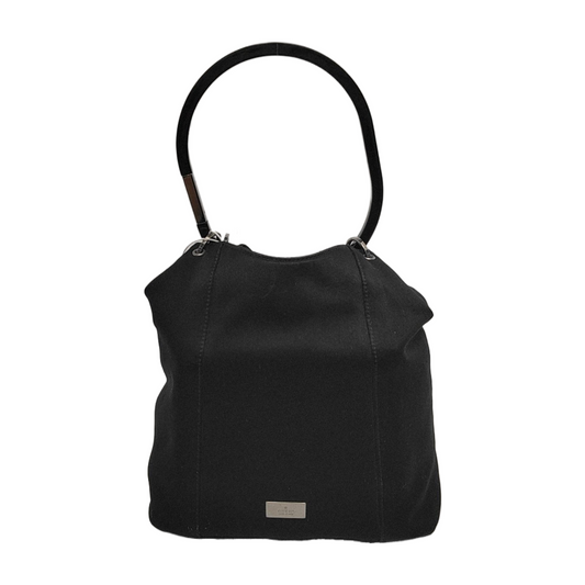 GUCCI Black fabric handbag Silver Hardware-(SKU)-946800886