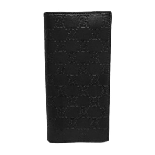 GUCCI SignatureBlack Cowhide Monogram Wallet-(SKU)-946474860