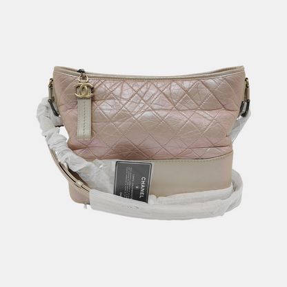 CHANEL GABRIELLE Medium Pink Calfskin Quilted Crossbody Shoulder Bag Detachable Strap-(SKU)-946545015