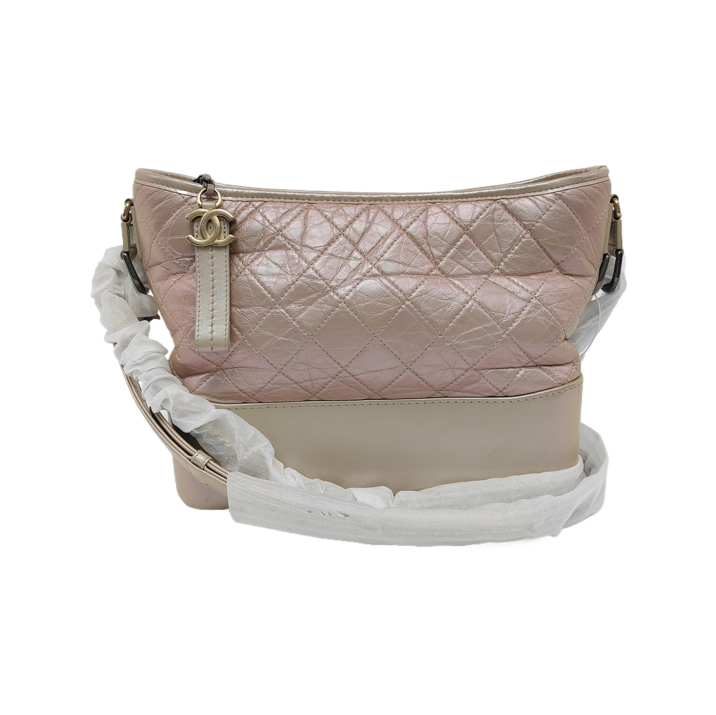 CHANEL GABRIELLE Medium Pink Calfskin Quilted Crossbody Shoulder Bag Detachable Strap-(SKU)-946545015