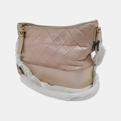 CHANEL GABRIELLE Medium Pink Calfskin Quilted Crossbody Shoulder Bag Detachable Strap-(SKU)-946545015