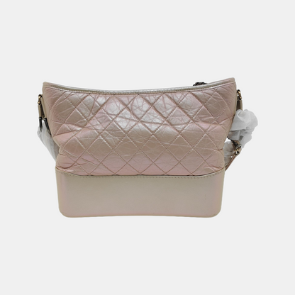 CHANEL GABRIELLE Medium Pink Calfskin Quilted Crossbody Shoulder Bag Detachable Strap-(SKU)-946545015