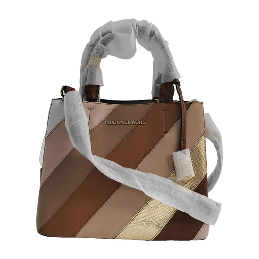 MICHAEL KORS Brown Cowhide Single Shoulder Bag Tote Shoulder Bag Crossbody Bag Golden hardware Removable shoulder strap-(SKU)-946531929