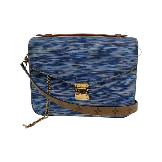 LOUIS VUITTON MÉTIS Medium Blue EPI Calfskin Water Ripple Messenger Bag with Gold Hardware and Detachable Strap-(SKU)-946768387