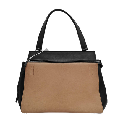 CELINE EDGE Contrast Color Cowhide Tote Bag Silver Hardware-(SKU)-946473124