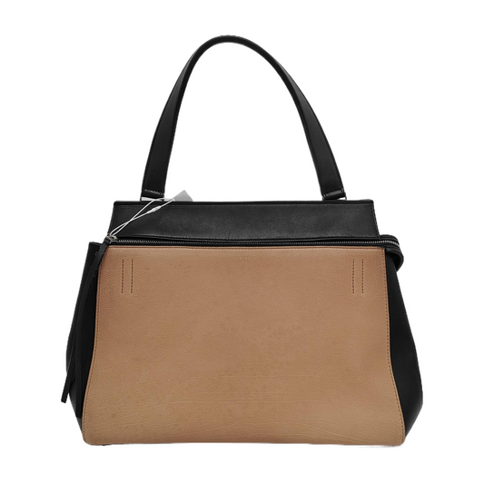 CELINE EDGE Contrast Color Cowhide Tote Bag Silver Hardware-(SKU)-946473124