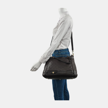 GUCCI Tote bag Dark Brown Cowhide Monogrammed Quilted Single Shoulder Bag Handbag Crossbody Golden hardware Removable shoulder strap-(SKU)-946858648
