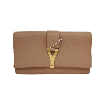 YSL CHYC Y LIGNE Khaki Cowhide Handbag Golden hardware-(SKU)-946669622