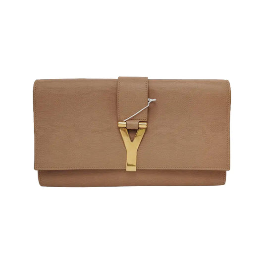 YSL CHYC Y LIGNE Khaki Cowhide Handbag Golden hardware-(SKU)-946669622