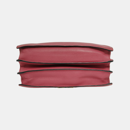 Miu Miu Pink Cowhide Single Shoulder Bag Golden hardware Removable shoulder strap-(SKU)-947216703