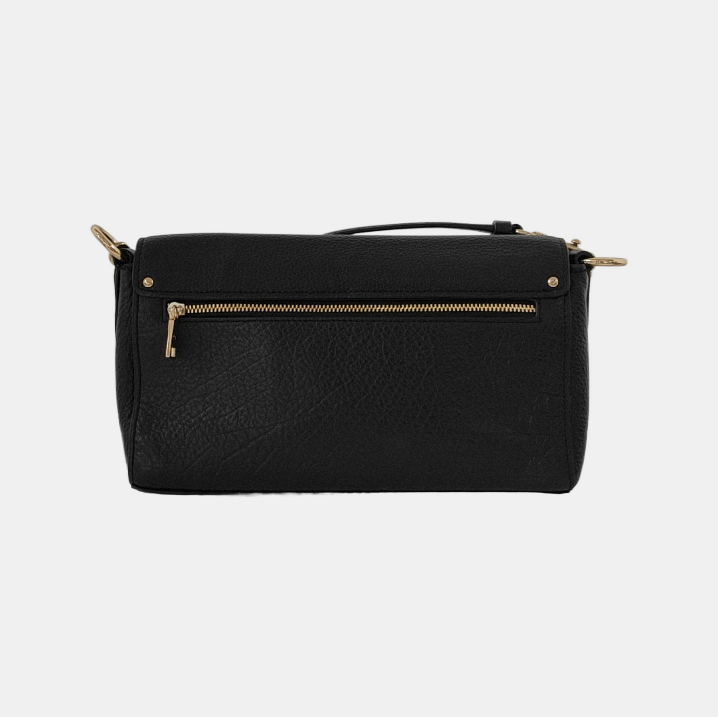 COACH 26 Black cowhide crossbody handbag single shoulder bag Golden hardware Removable shoulder strap-(SKU)-935730151