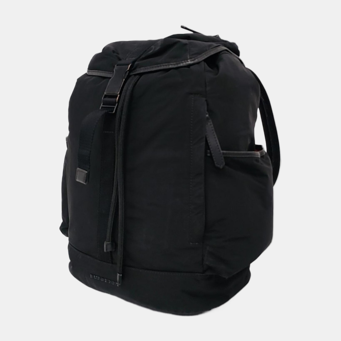 BURBERRY Black Nylon Backpack Handbag Single Shoulder Bag Black hardware-(SKU)-947044008