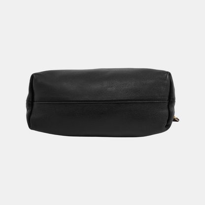 BURBERRY Black Leather Crossbody Bag Single Shoulder Bag Golden hardware Removable shoulder strap-(SKU)-947151988