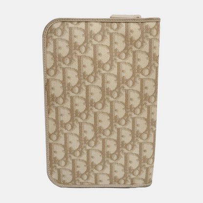 DIOR Khaki coated canvas monogram clutch-(SKU)-943562278