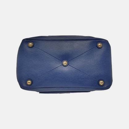 Miu Miu Blue cowhide crossbody, handbag, shoulder bag Golden hardware Removable shoulder strap-(SKU)-947569134