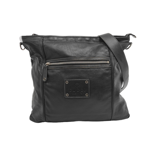 GUCCI Tote bag Black Cowhide Camouflage Single Shoulder Bag Silver Hardware Removable shoulder strap-(SKU)-947588323